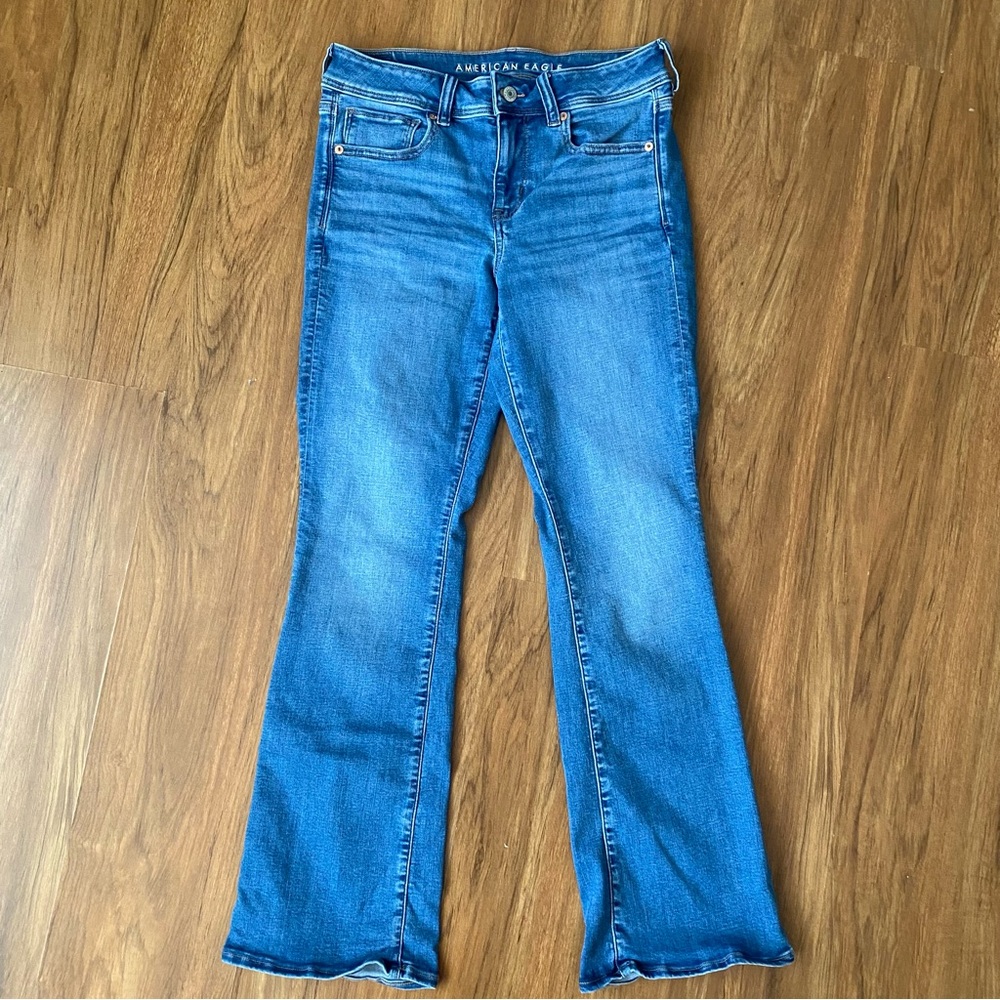 American Eagle Outfitters Women's Kickboot Midrise Jeans